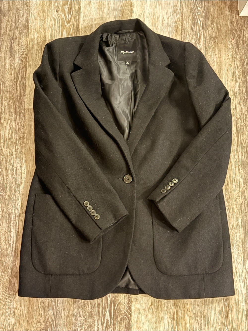 Madewell Larsen black blazer in size M